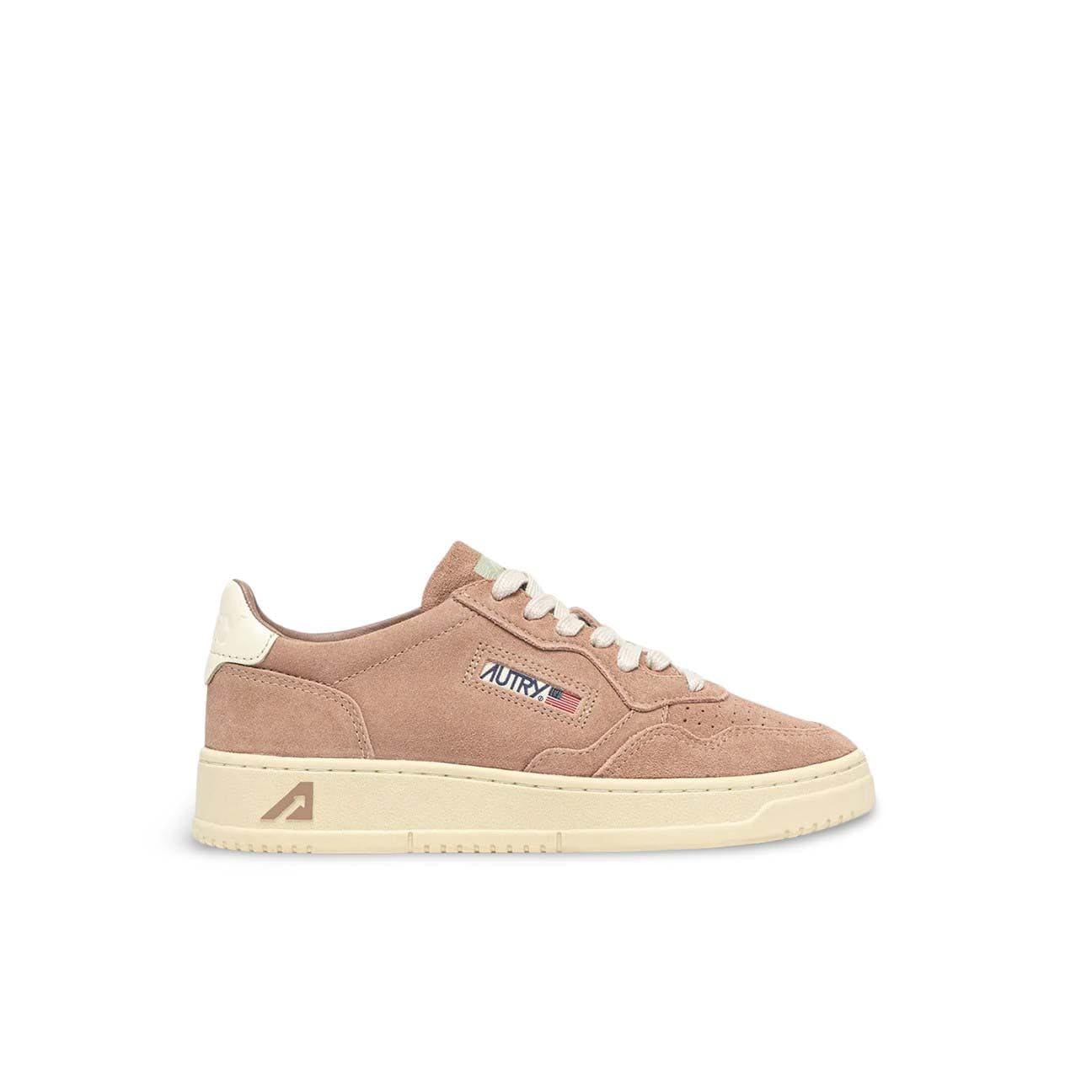 AUTRY Sneakers donna Medalista Loe in suede Poudre