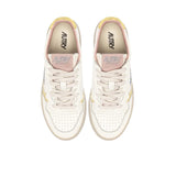 AUTRY Sneakers donna Medalista Low in pelle Lemon e Silk