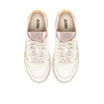 AUTRY Sneakers donna Medalista Low in pelle Lemon e Silk