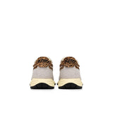 AUTRY Sneakers donna Reelwind Low Bianco e Leopardo