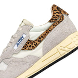AUTRY Sneakers donna Reelwind Low Bianco e Leopardo