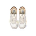 AUTRY Sneakers donna Reelwind Low Bianco e Leopardo