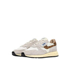 AUTRY Sneakers donna Reelwind Low Bianco e Leopardo