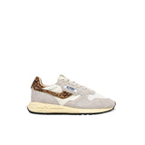 AUTRY Sneakers donna Reelwind Low Bianco e Leopardo