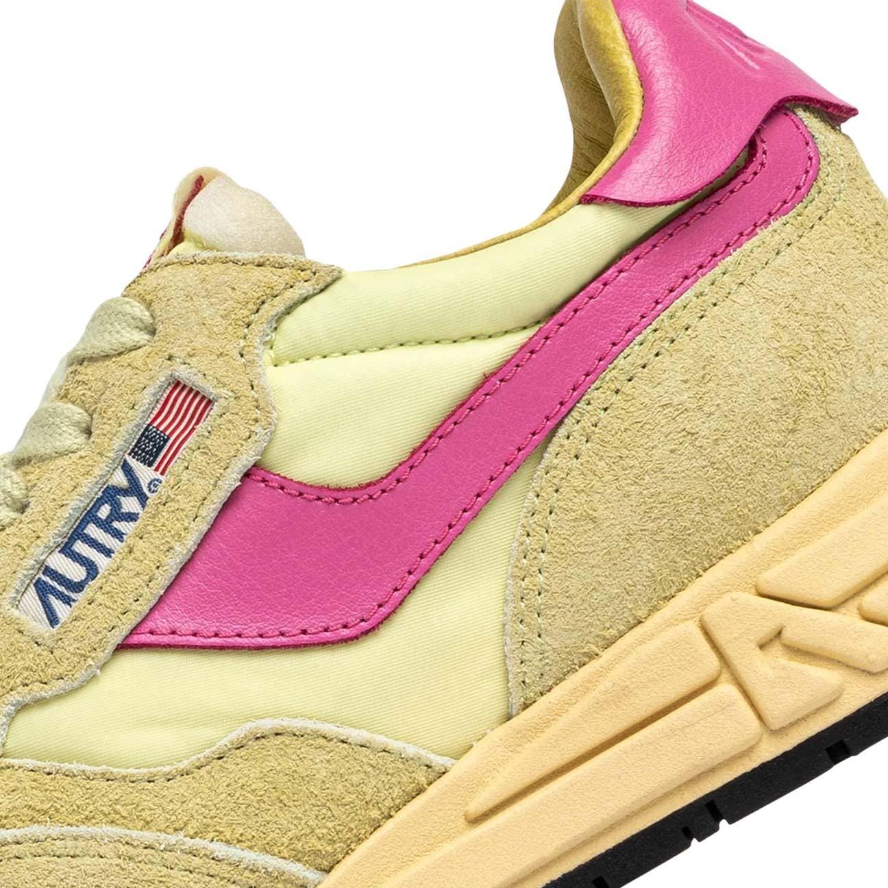 AUTRY Sneakers donna Reelwind Low Giallo e Rosa