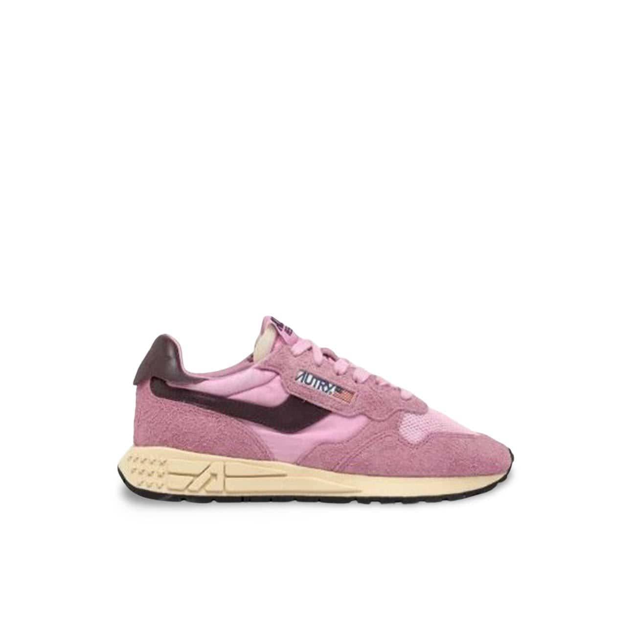 AUTRY Sneakers donna Reelwind Low Rosa e Marrone