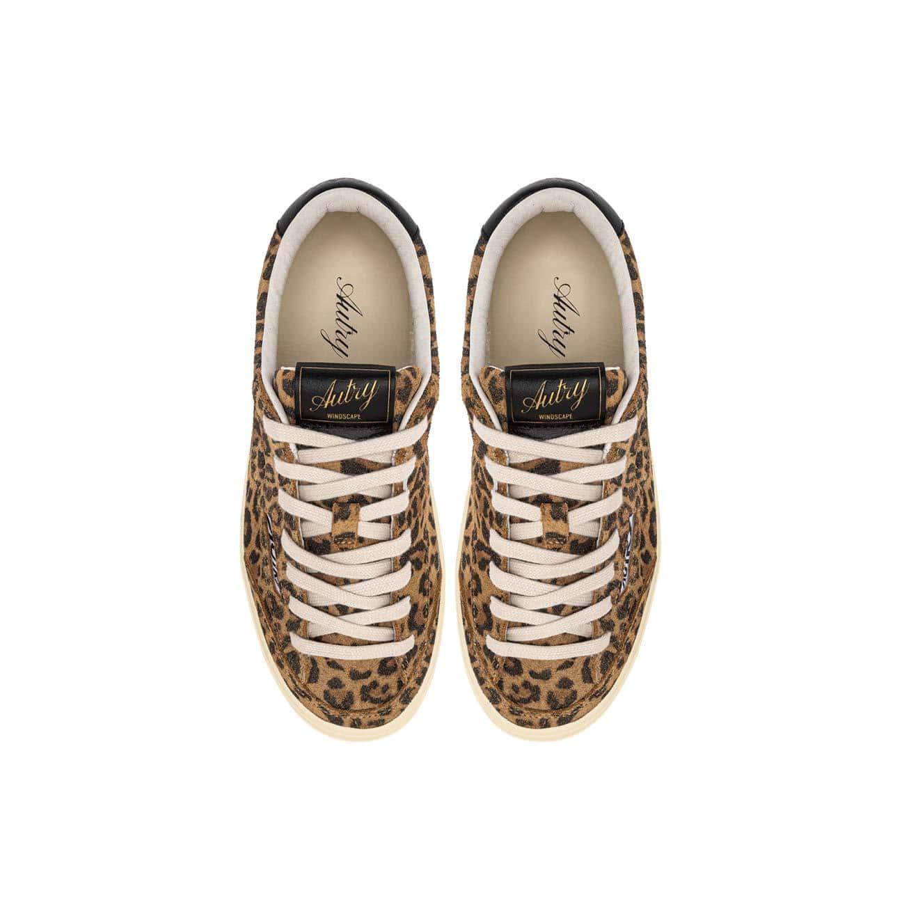 AUTRY Sneakers donna Windscape Low in suede Leo Print