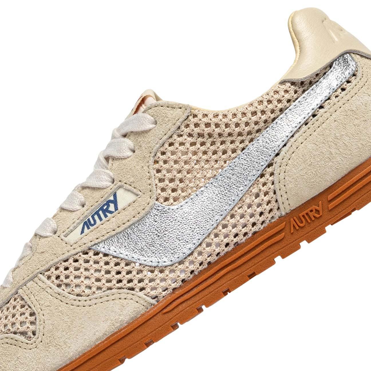 AUTRY Sneakers donna Windspin Ecrù Argento