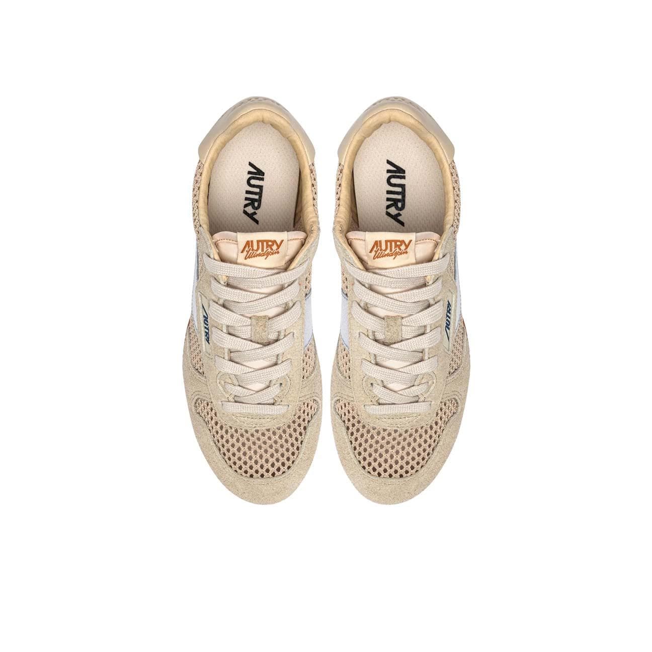 AUTRY Sneakers donna Windspin Ecrù Argento