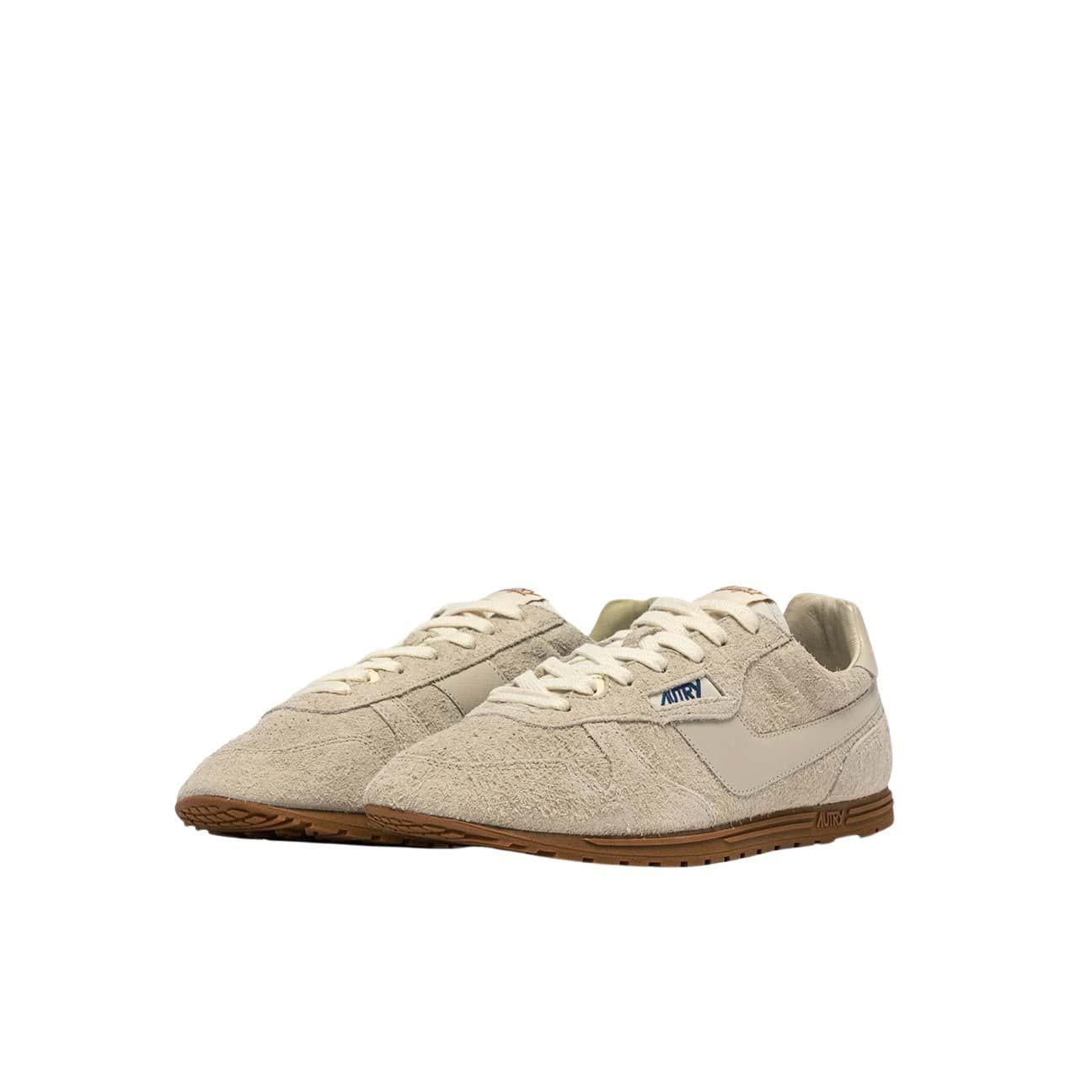 AUTRY Sneakers donna  Windspin in suede Biscuit