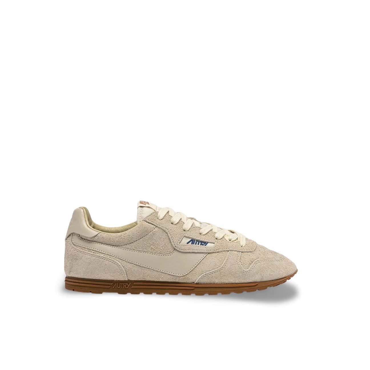 AUTRY Sneakers donna  Windspin in suede Biscuit