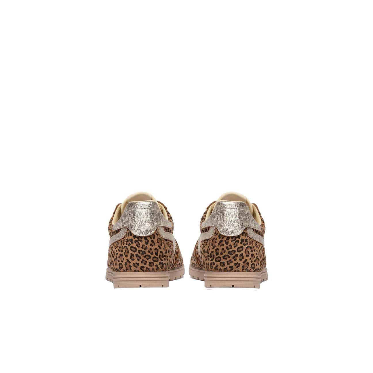 AUTRY Sneakers donna Windspin insuede Leopard e Platino