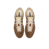 AUTRY Sneakers donna Windspin insuede Leopard e Platino