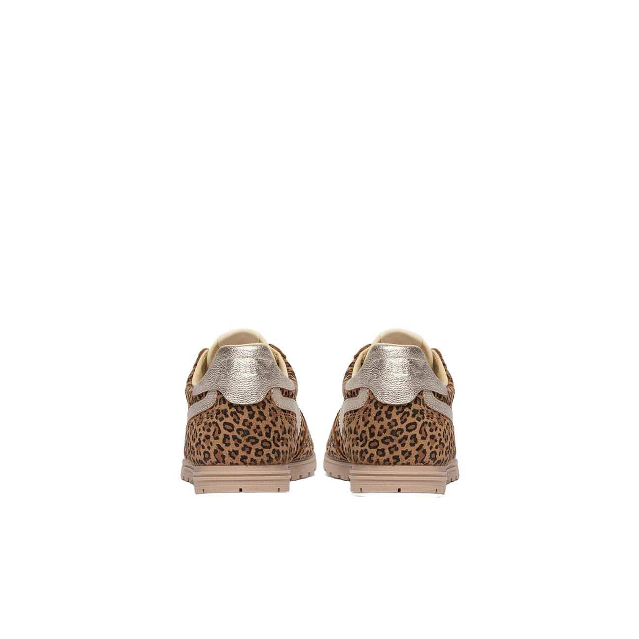 AUTRY Sneakers donna Windspin insuede Leopard e Platino