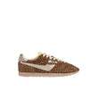 Sneakers donna Windspin insuede Leopard e Platino