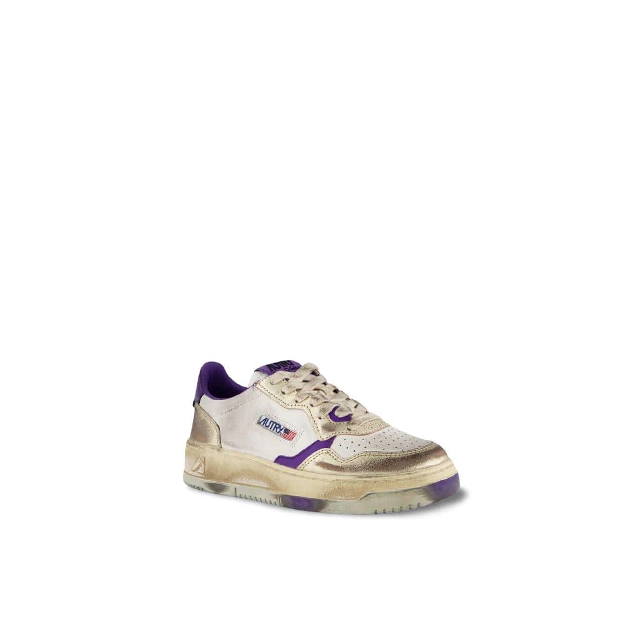 AUTRY Sneakers Medalist Low Super Vintage NF06 Verde e Viola