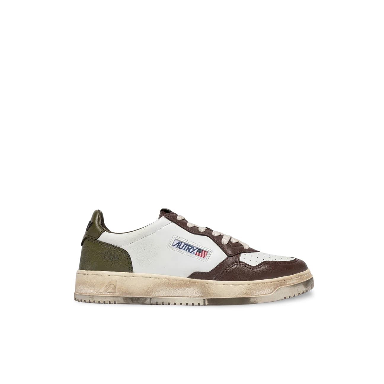 AUTRY Sneakers Medalist Low SV VL03 Verde e Marrone