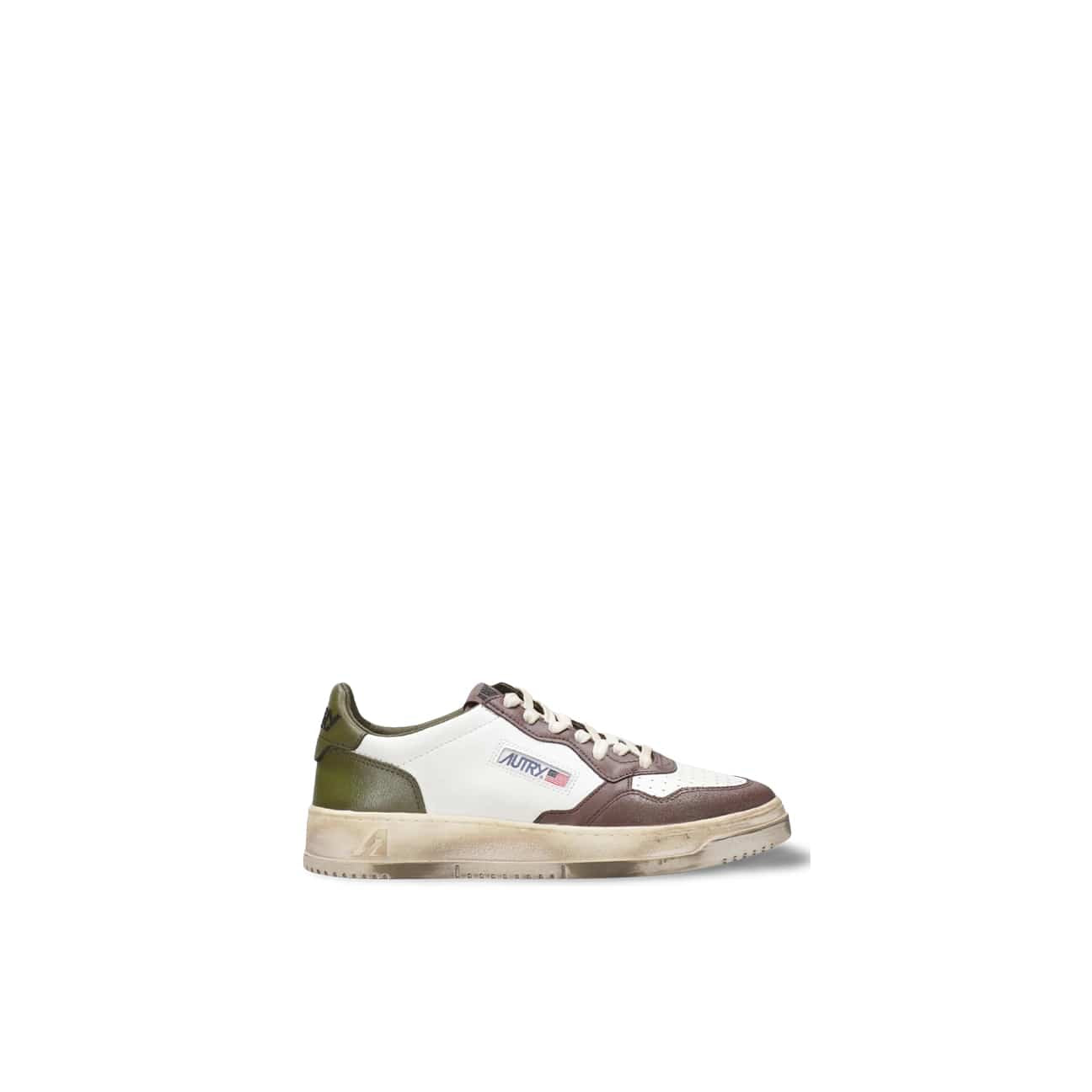 AUTRY Sneakers Medalist Low SV VL03 Verde e Marrone