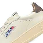 AUTRY Sneakers uomo Dallas Low in pelle Bianco e Morel