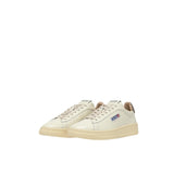 AUTRY Sneakers uomo Dallas Low in pelle Bianco e Morel