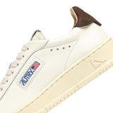 AUTRY Sneakers uomo Dallas Low in pelle Bianco e Morel