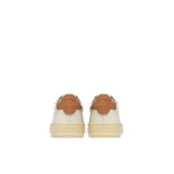 AUTRY Sneakers uomo Dallas Low in pelle Bianco e Sugar