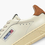 AUTRY Sneakers uomo Dallas Low in pelle Bianco e Sugar