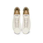 AUTRY Sneakers uomo Dallas Low in pelle Bianco e Verde Militare