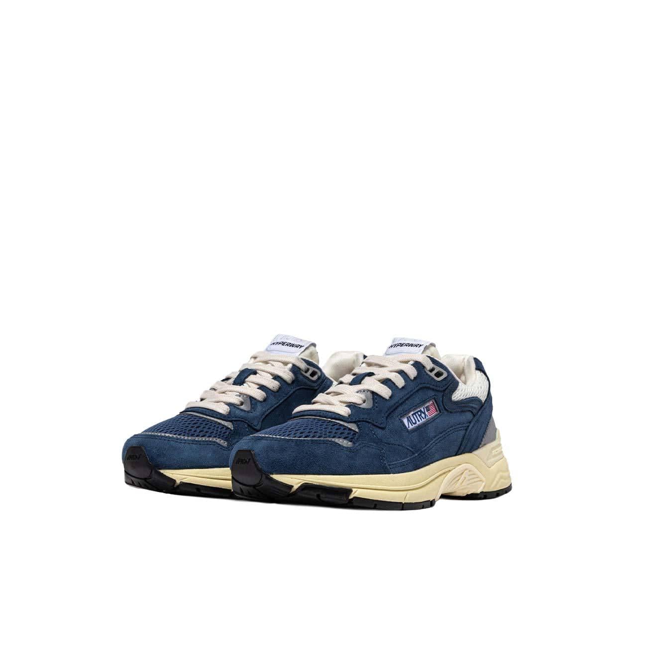 AUTRY Sneakers uomo Hyperway in suede Blue