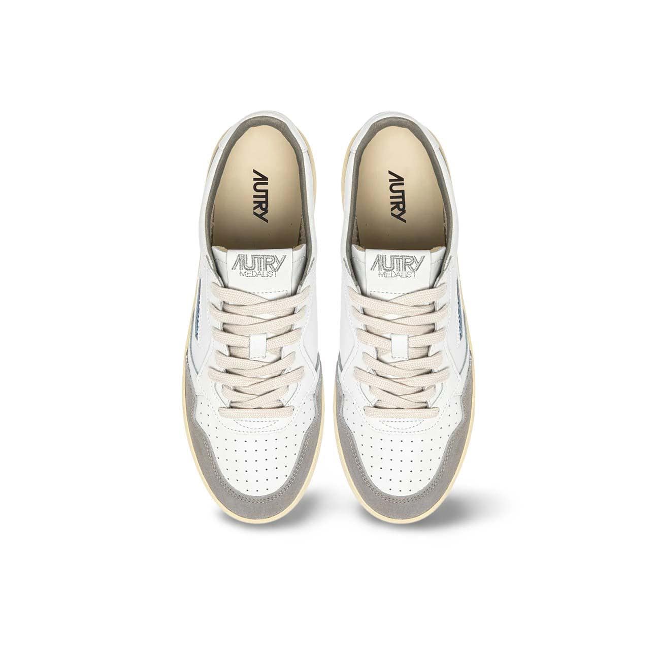 AUTRY Sneakers uomo Medalist FT01 Bianco e Grigio