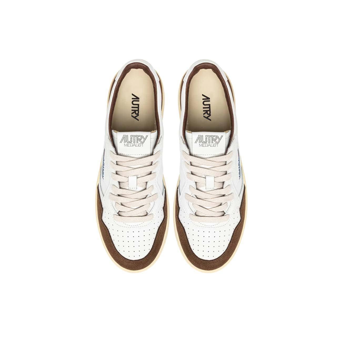 AUTRY Sneakers uomo Medalist FT05 Bianco e Tundra