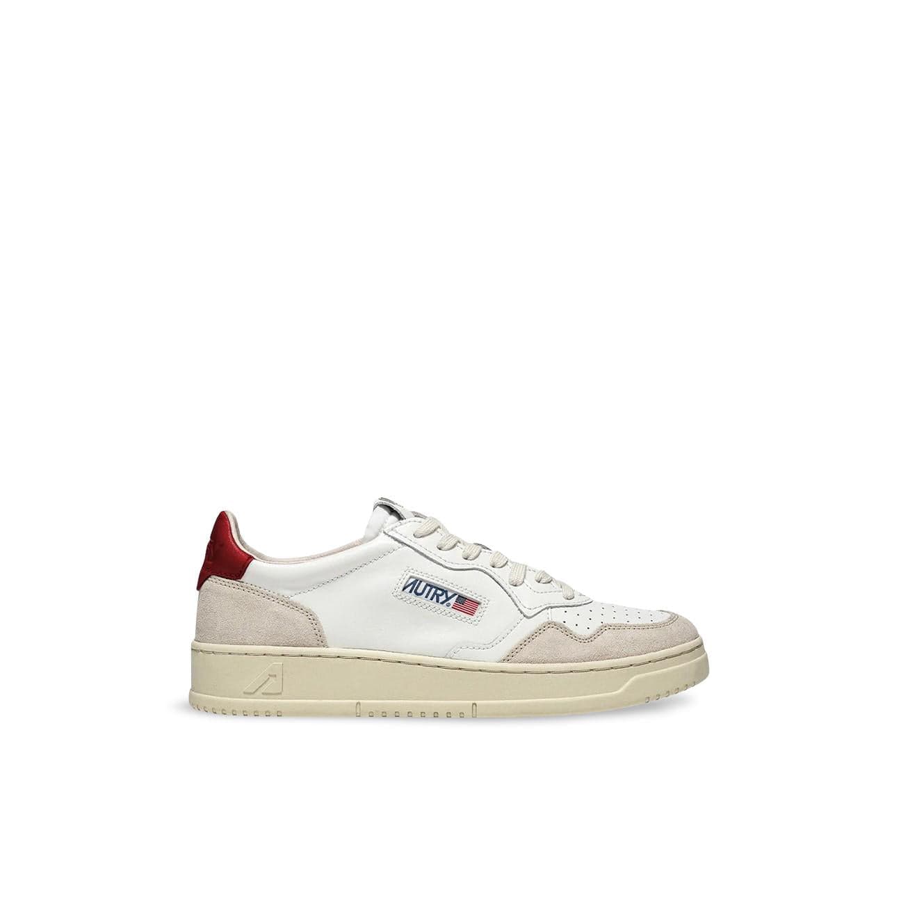 AUTRY Sneakers uomo Medalist Low Bianco e Rosso