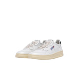AUTRY Sneakers uomo Medalist Low in pelle Bianco e Pine
