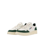 AUTRY Sneakers uomo Medalist Low in pelle e suede Bianco e Bottle