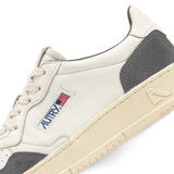 AUTRY Sneakers uomo Medalist Low in pelle e suede Bianco e Morel