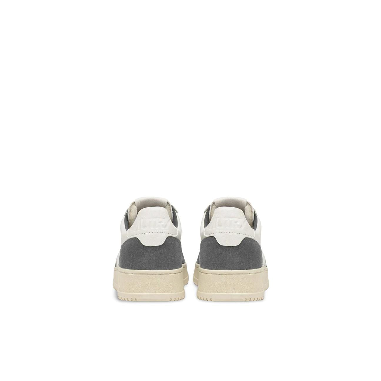 AUTRY Sneakers uomo Medalist Low in pelle e suede Bianco e Morel