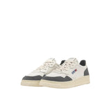 AUTRY Sneakers uomo Medalist Low in pelle e suede Bianco e Morel