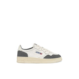AUTRY Sneakers uomo Medalist Low in pelle e suede Bianco e Morel
