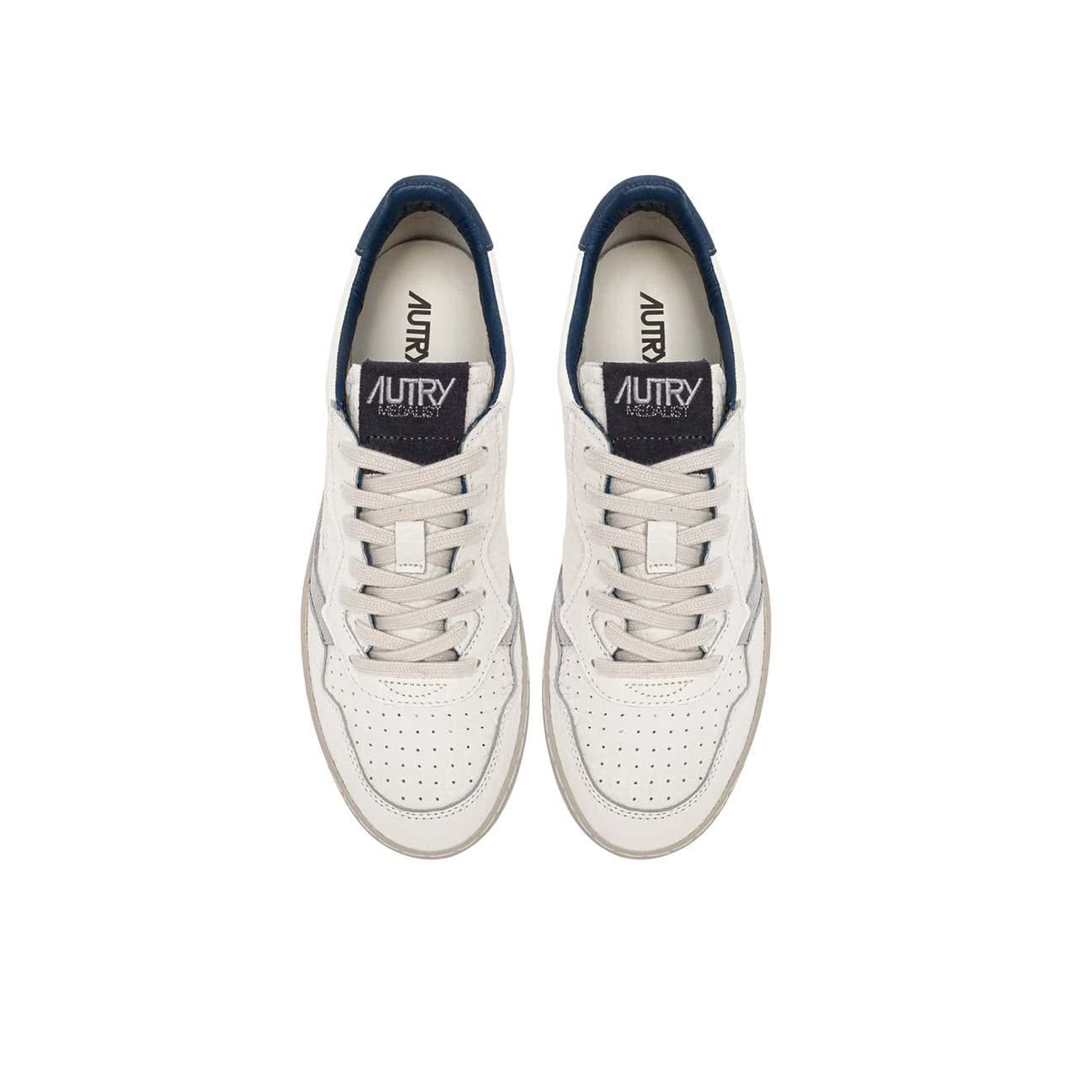 AUTRY Sneakers uomo Medalist Low in pelle Ensign Blue