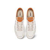 AUTRY Sneakers uomo Medalist Low in pelle Ensign N13 Bianco Arancio
