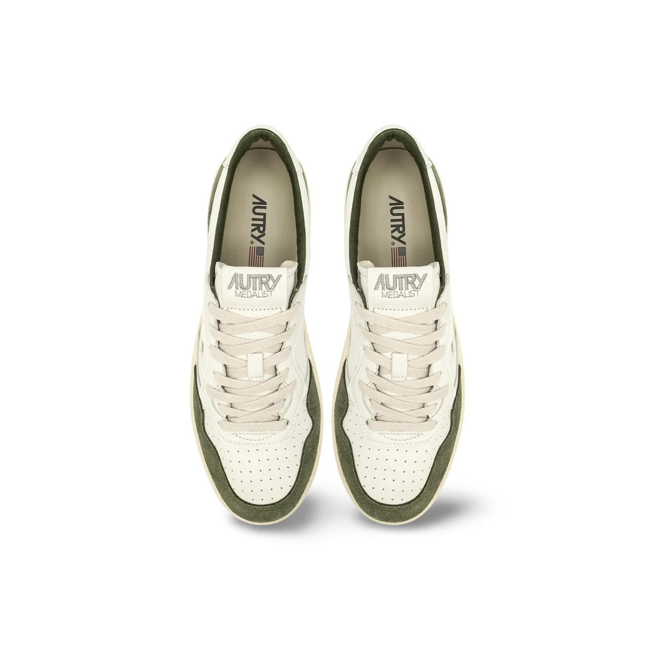 AUTRY Sneakers uomo Medalist Low in pelle suede Militare