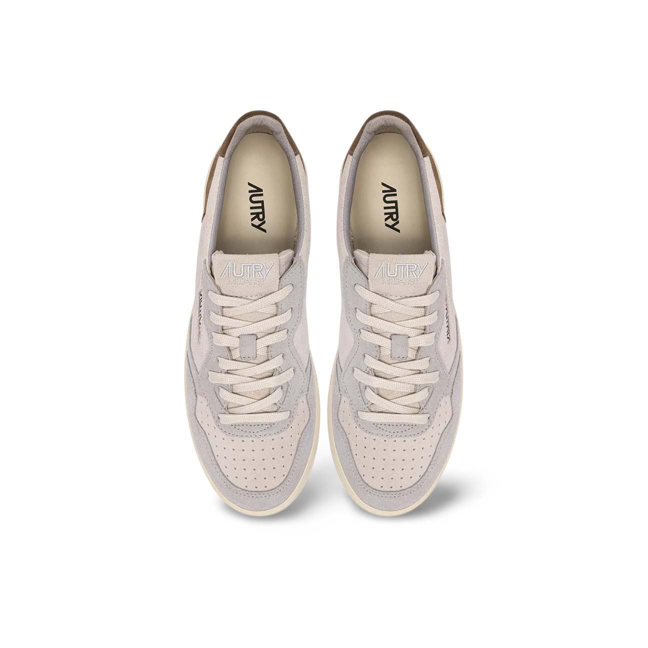 AUTRY Sneakers uomo Medalist Low in suedeTS27  Grigio e Beige