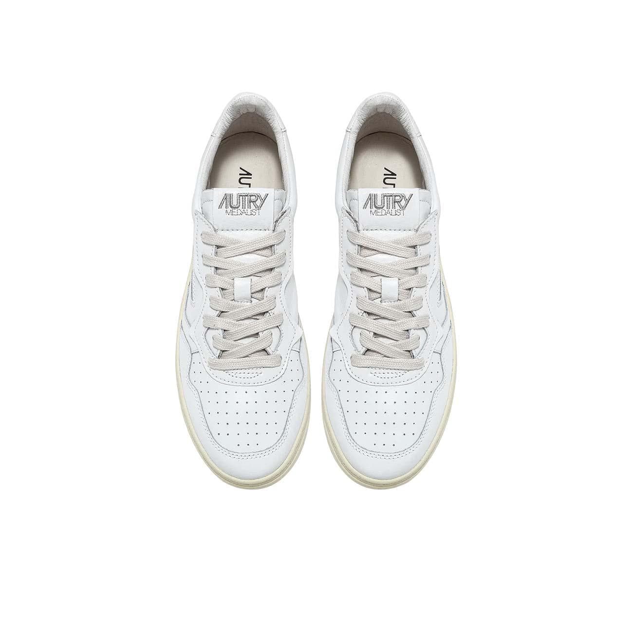 AUTRY Sneakers uomo Medalist Low LL15  in pelle Bianco