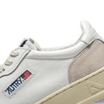 AUTRY Sneakers uomo Medalist Low LS33  in pelle e suede Bianco