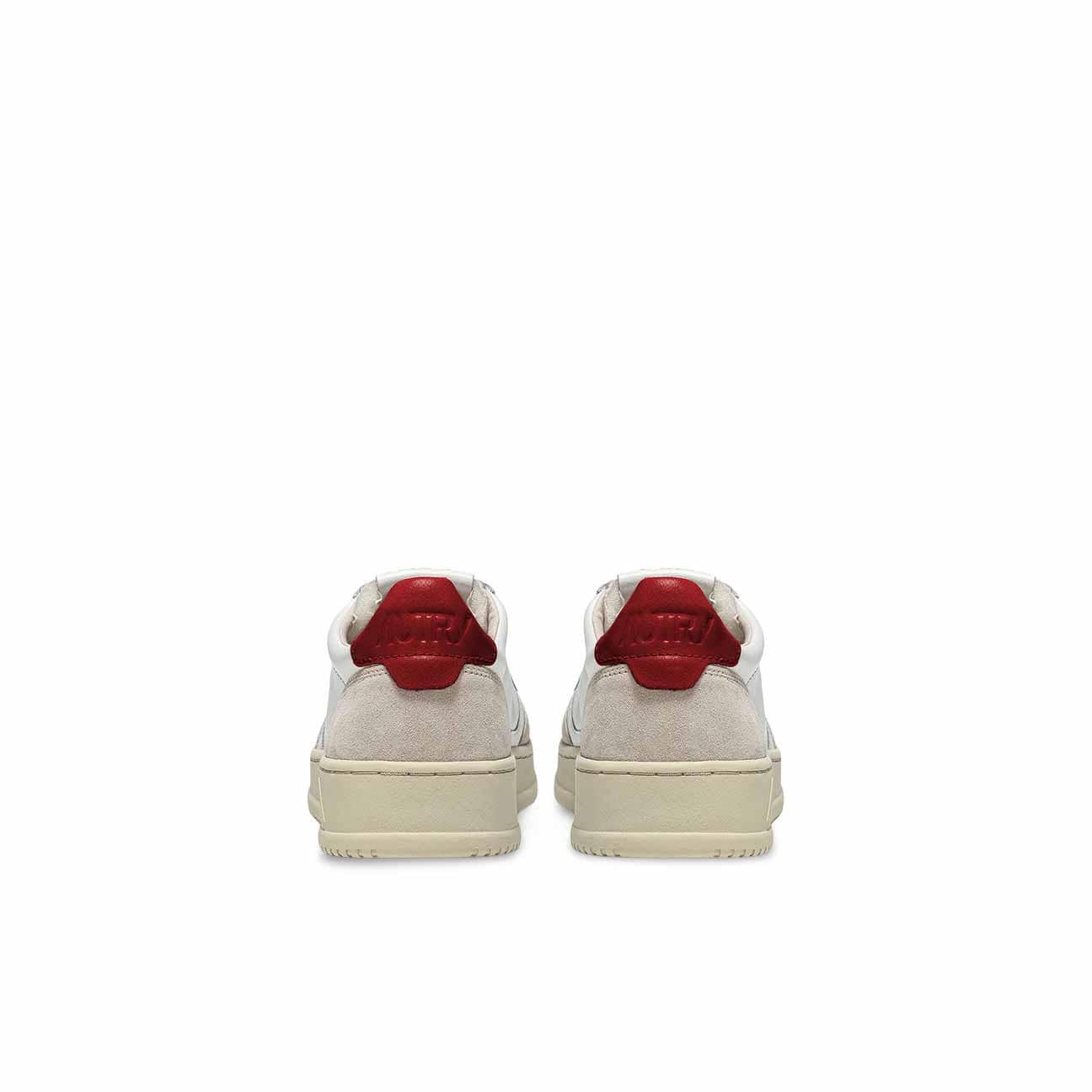 AUTRY Sneakers uomo Medalist Low LS43  in pelle e suede Rosso