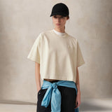 AUTRY T-Shirt donna in cotone Panna