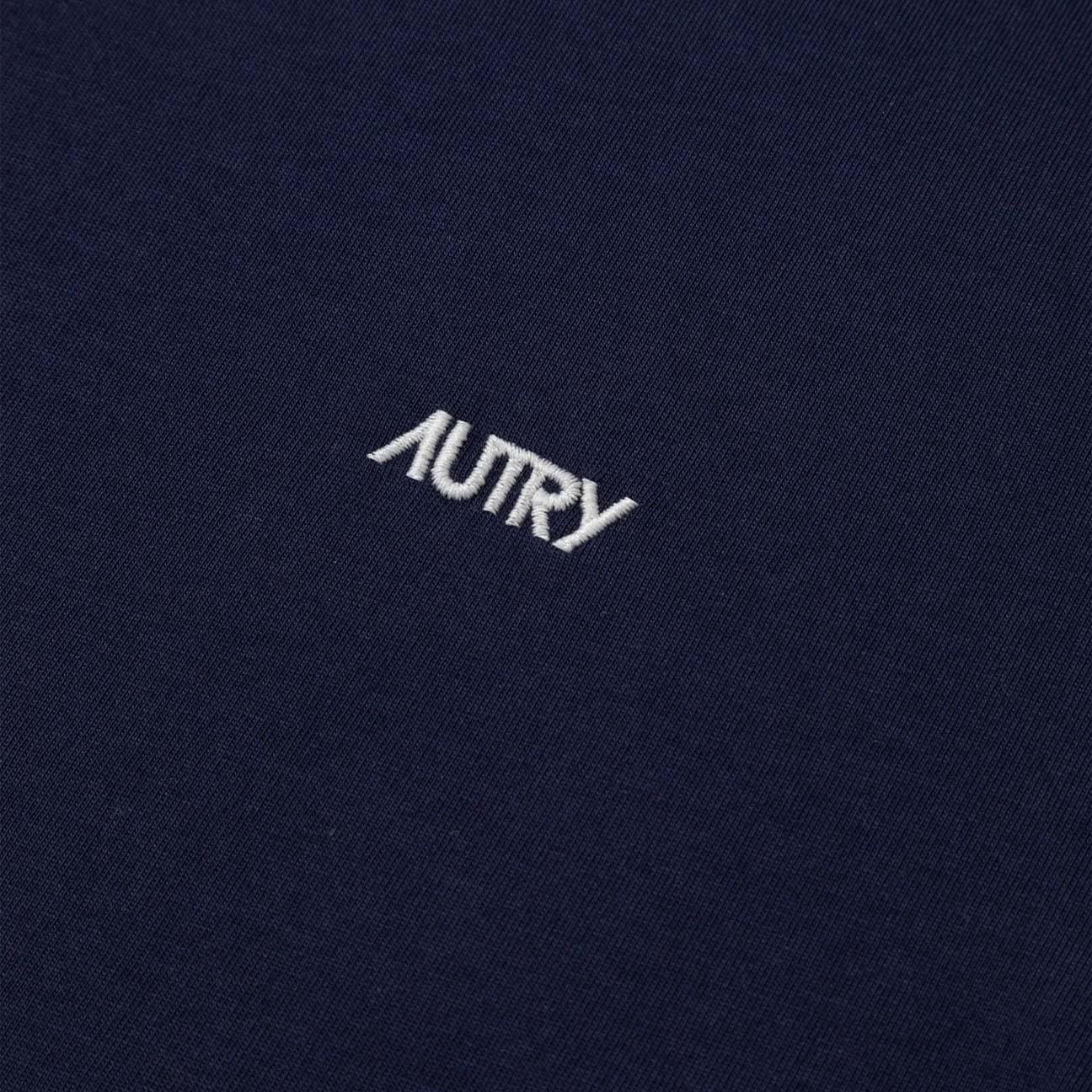 AUTRY T-Shirt uomo girocollo con logo Blue