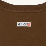 AUTRY T-Shirt uomo girocollo Marrone