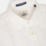 B.D. BAGGIES Camicia uomo in lino Bradford Bianco