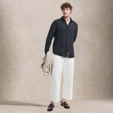 B.D. BAGGIES Camicia uomo in lino Bradford Nero